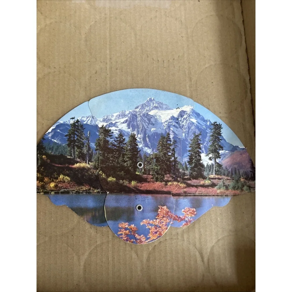 Van Natta Funeral Home Sycamore Illinois Fold out Hand Fan